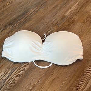 PINK White Strapless Swim Top